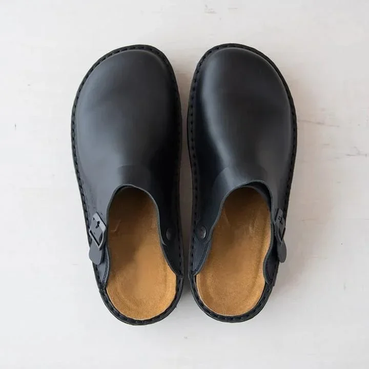 Men's Soft Leather Slippers - Proven Plantar Fasciitis, Foot and Heel Pain Relief Radinnoo.com