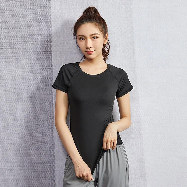 Moisture Wicking Shirts Summer Sports Workout Clothes Sports T-shirt for Women