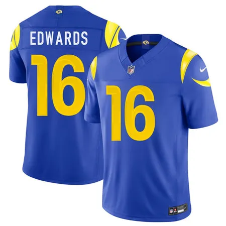 Youth Los Angeles Rams #16 Tru Edwards Royal 2026 Vapor F.U.S.E. Limited Jersey