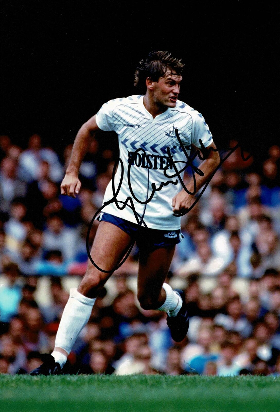 Glenn HODDLE SIGNED 12X8 Photo Poster painting Genuine Tottenham Hotspur AFTAL COA (1892)