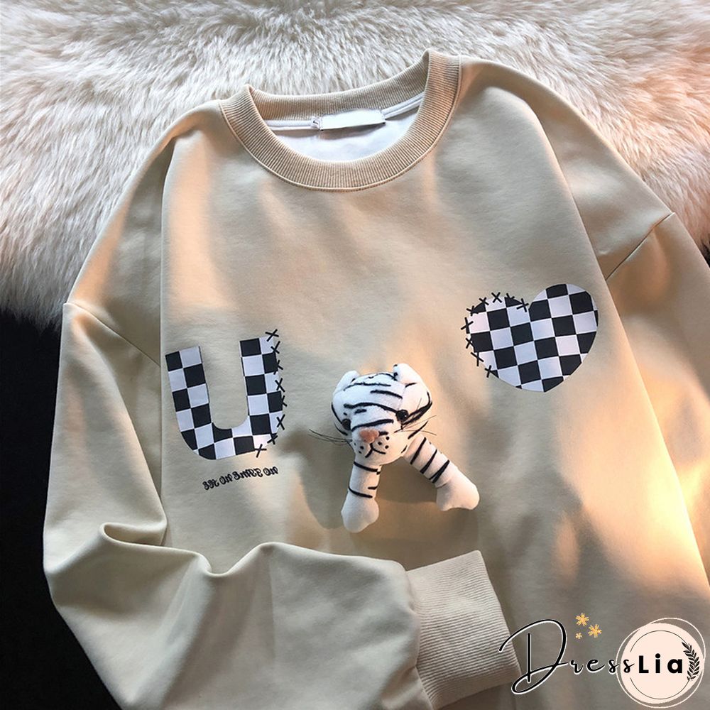 Neutral Red Zodiac Year Tiger Sweater