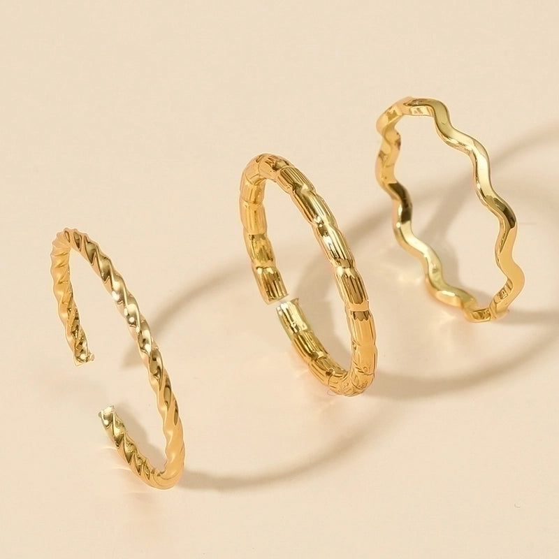 Ethnic Style Geometric Alloy Stainless Steel Rings