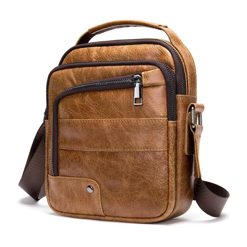 Unique Design Soft Leather Casual Shoulder Bag Durable Crossbody Bag