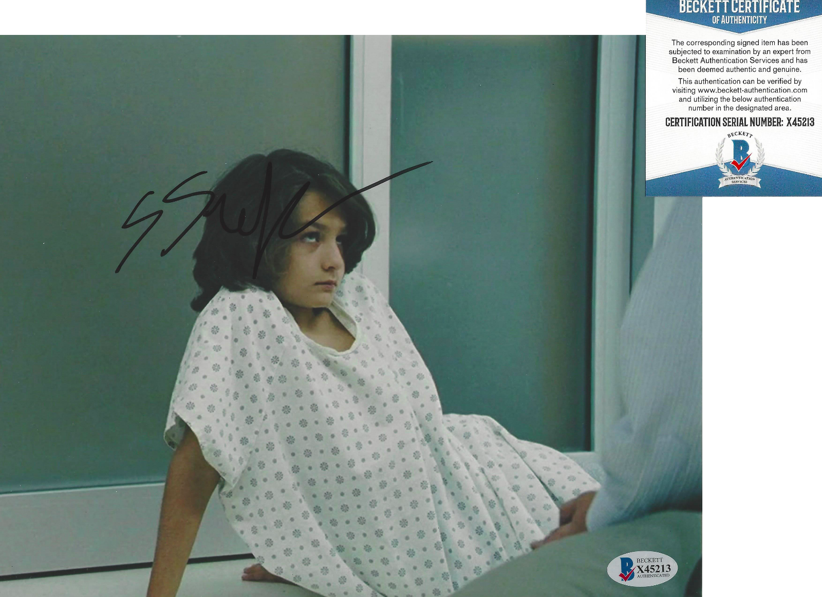 SUNNY SULJIC SIGNED 'THE KILLING OF A SACRED DEER' 8x10 Photo Poster painting B BECKETT COA BAS