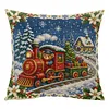 Christmas DIY 11CT Stamped Cross Stitch Throw Pillow Kit 45x45cm