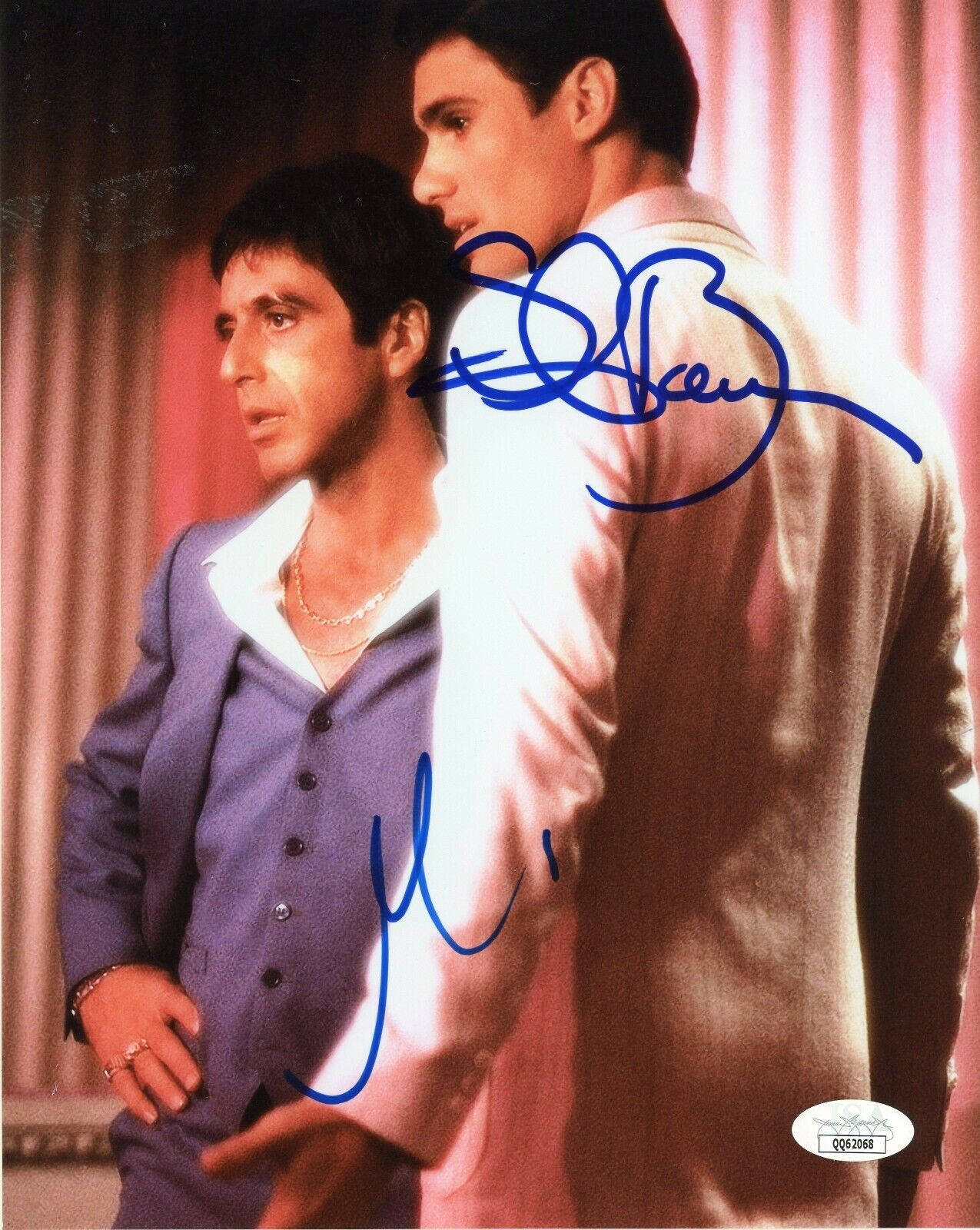 AL PACINO & STEVEN BAUER Authentic Hand-Signed SCARFACE