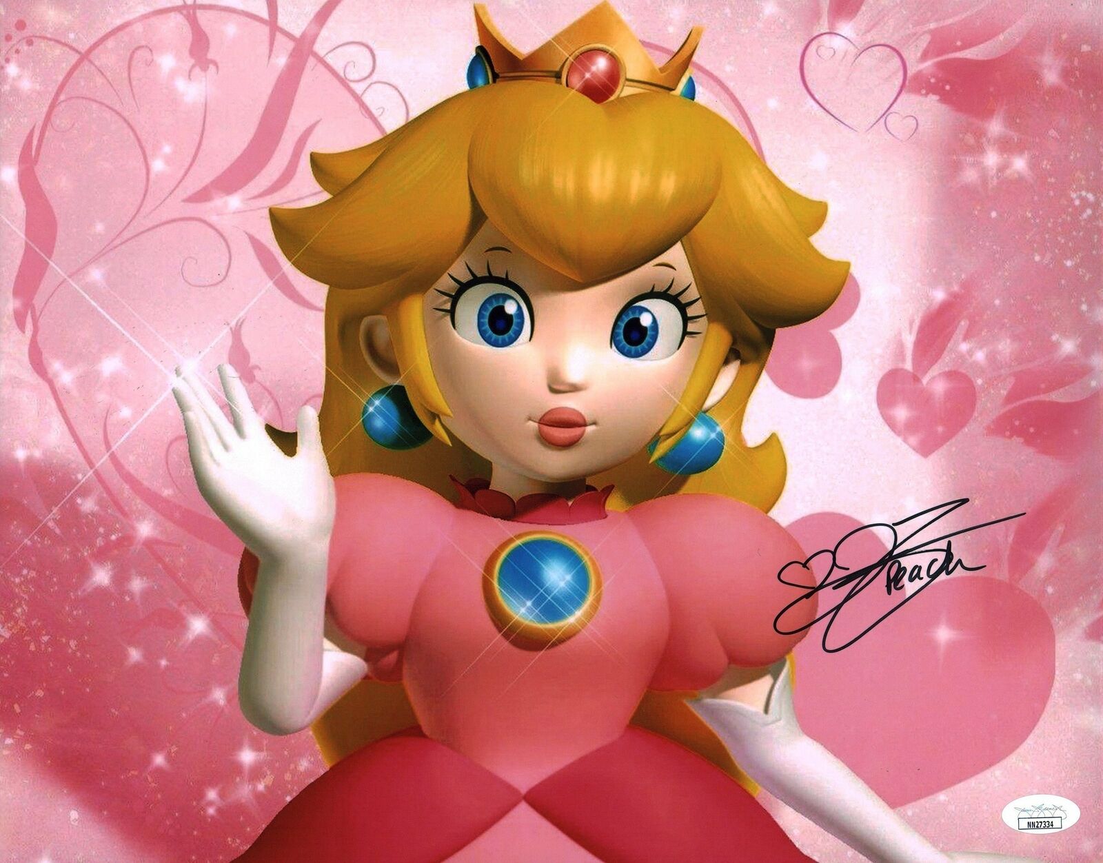 Jen Taylor Princess Peach Mario Bros. 11x14 Photo Poster painting Poster Signed JSA COA Auto