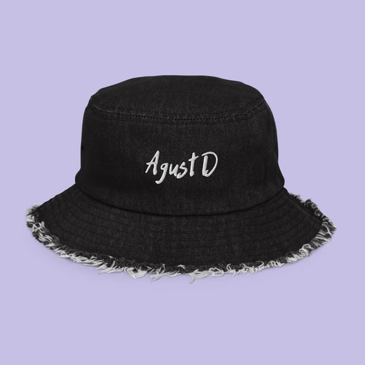 BTS SUGA Agust D Logo Bucket Hat