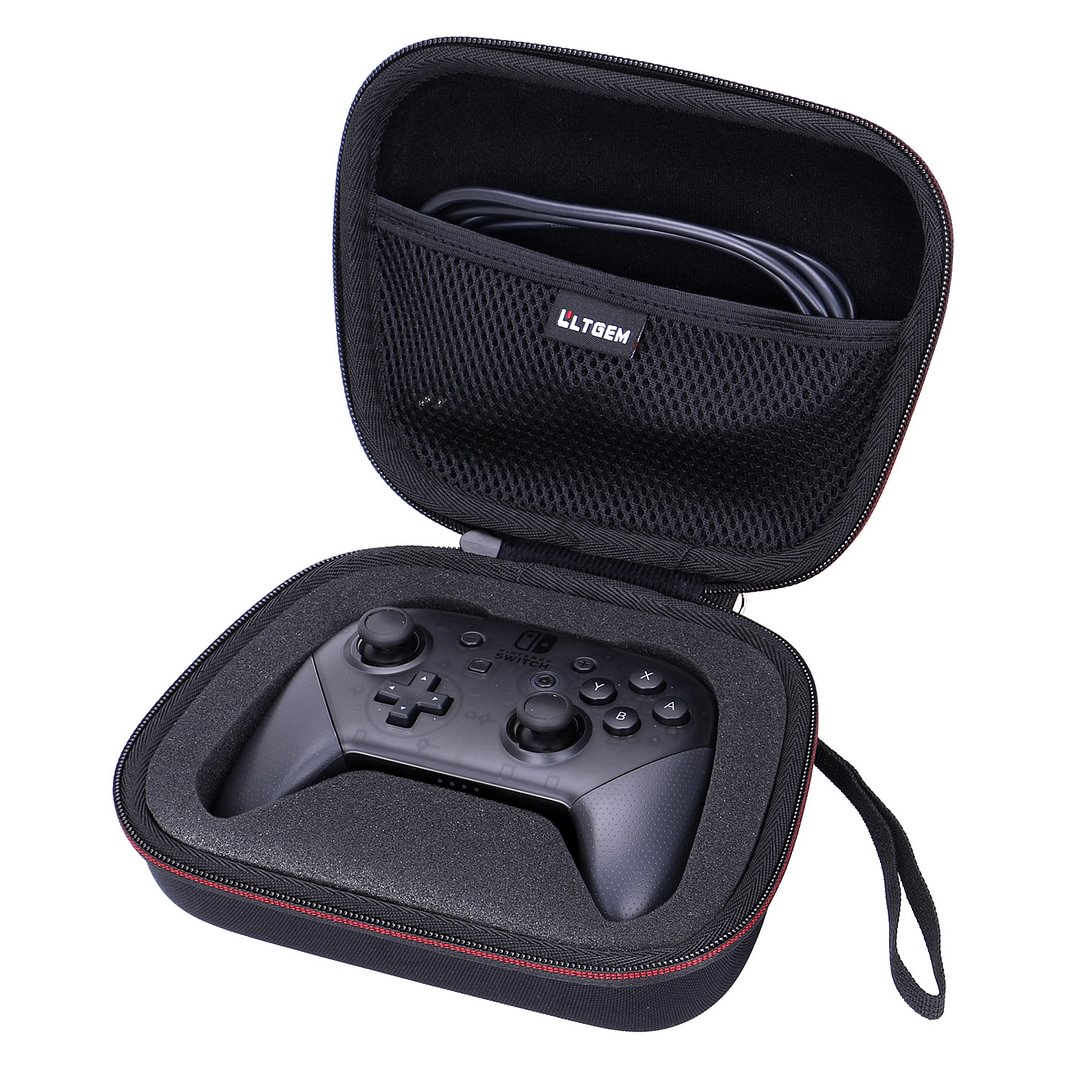 LTGEM EVA Protective Hard Carrying Case for Nintendo Switch Pro Controller (Black)