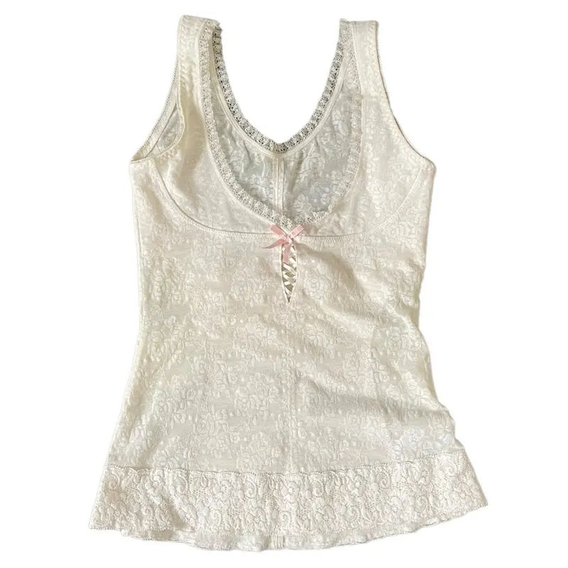 Neovision Yokai Lace Back Tank Top White