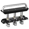 [US Local Warehouse] 3-Station Edge Roller Bender 0-90 Bending Angle Hand Sheet Metal Bender with Aluminum Alloy Handle Metal Bending Tool for Making 1/2 to 5 in 13 to 130mm Bends (Black)