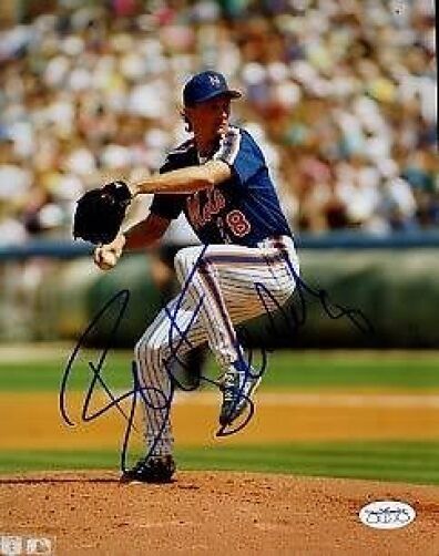 Brett Saberhagen Mets Signed Jsa Cert Sticker 8x10 Photo Poster painting Autograph Authentic