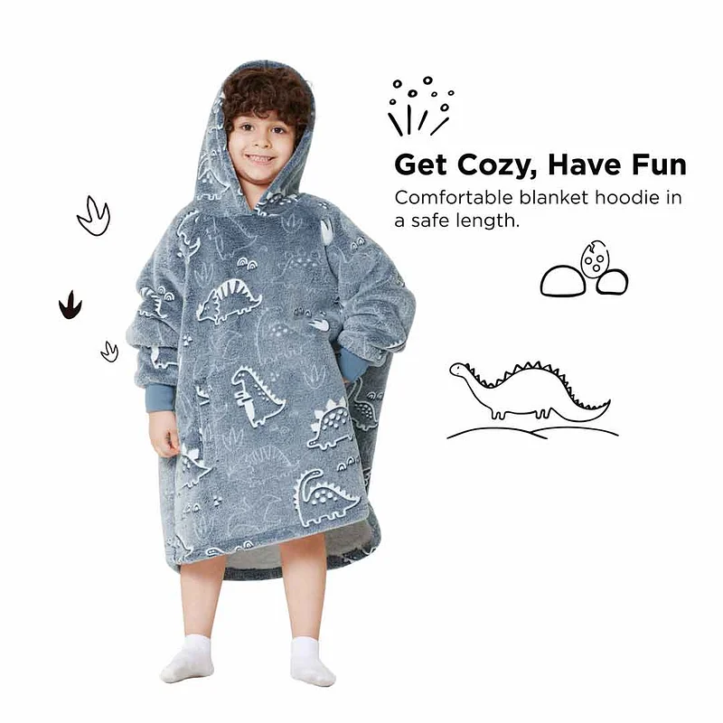 Silentnight Snugsie Kids Oversized Hoodie Glow In The Dark