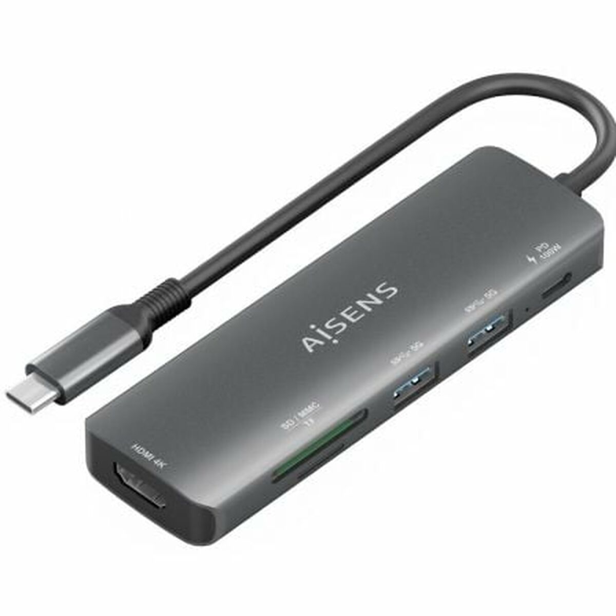 USB Hub Aisens ASUC-6P023-GR