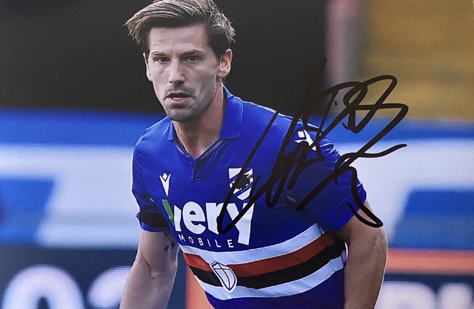 Adrien Silva Hand Signed Sampdoria 6X4 Photo Poster painting