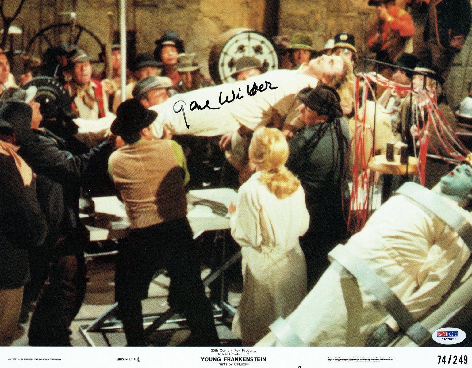 Gene Wilder Signed Young Frankenstein Autographed 11x14 Lobby Card PSA #6A79032