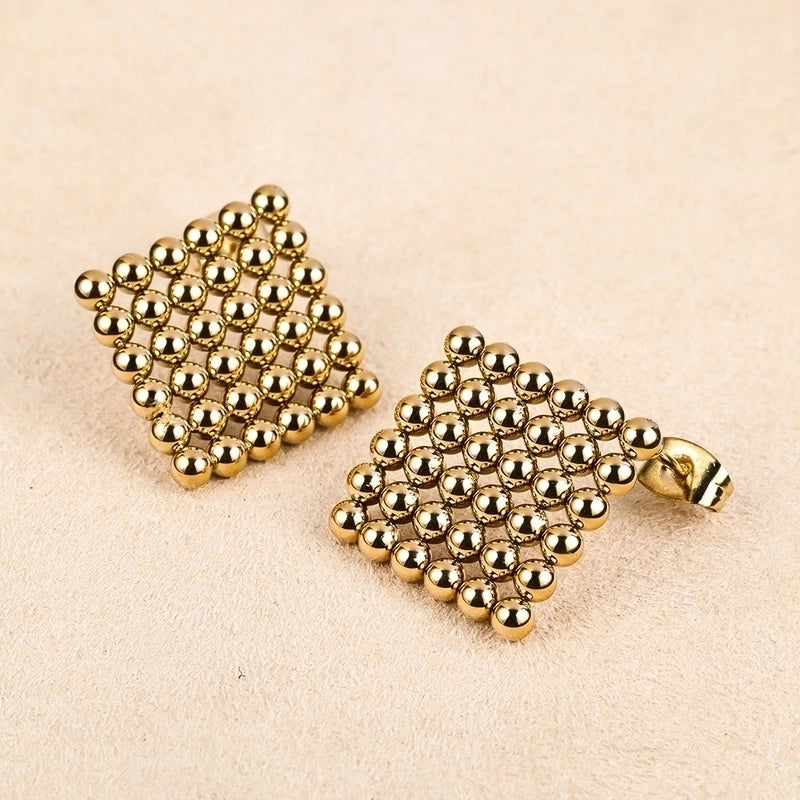 1 Pair Minimalist Geometric Polishing Hollow Out 201 Stainless Steel 18K Gold Plated Ear Studs