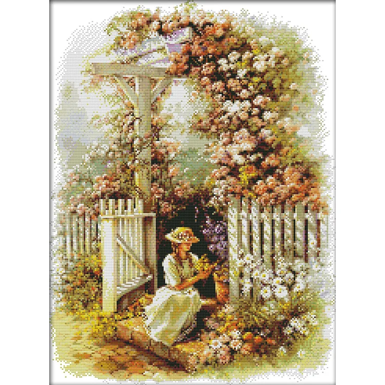 Landscape 14CT Printed Cross Stitch Kits (42*53CM) fgoby