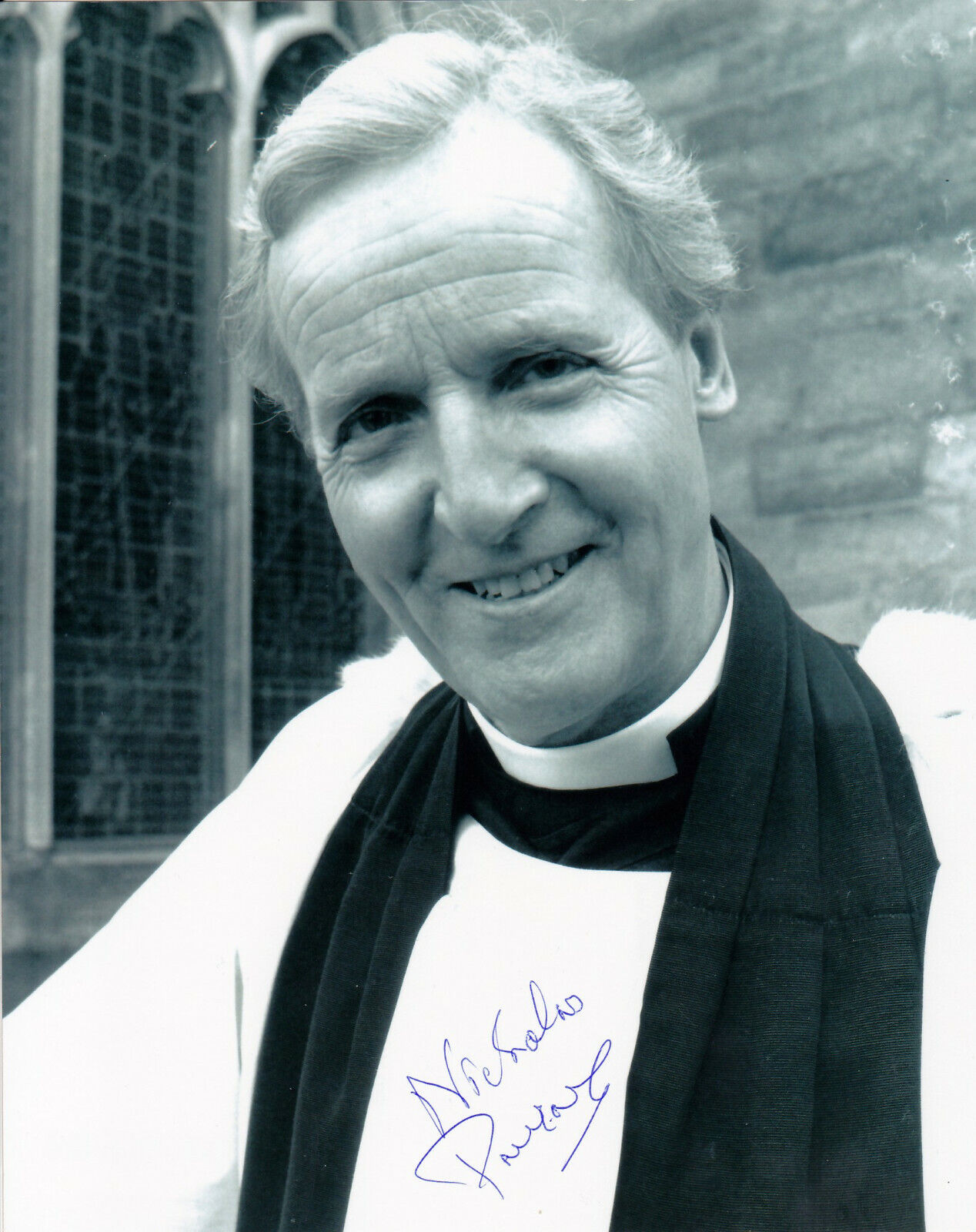 NICHOLAS PARSONS hand-signed DOCTOR WHO 8x10 w/ uacc rd coa REVEREND WAINWRIGHT