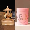 Wooden creative music box carousel for your daughter, granddaughter or grandson personalized gift or home decoration crafts gifts, anniversaries and Christmas