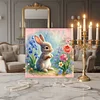 Framed Diamond Painting - Full Round Drill - Rabbit (25x25cm)