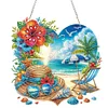 Diamond Painting Summer Seaside Love Diamond Art Pendant Window Hanging Ar