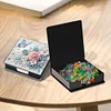 PU Flower Diamond Painting Notecard Box with 160 Sheets of Paper for Adults