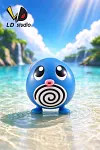 1/10 Scale Poliwag - Pokemon Resin Statue - LD Studio
