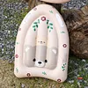 Inflatable Kickboard with Handles Summer Surfing Board Children Water  (Bear)