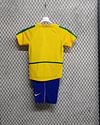 Joyfball 2002 Kids Size Retro Brazil Home Football Shirt 1:1 Thai Quality