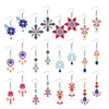 12 Pairs Diamond Painting Earrings DIY Diamond Art Earrings for Adults (C)