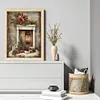 Christmas Fireplace-11CT Stamped Cross Stitch 40*53cm/15.75*20.87in tapestrymarket