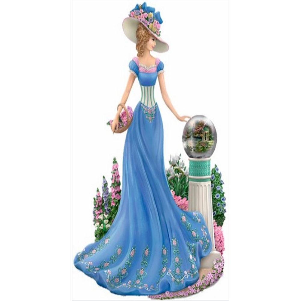 

Dress Lady - Round Drill Diamond Painting - 30*60CM (Big Size), 501 Original