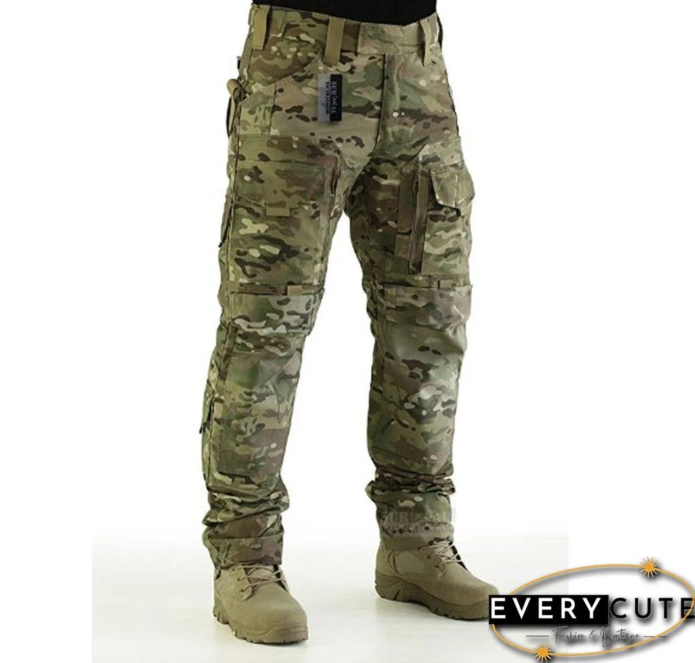 Men's Fashion Solid Color Outdoor Tactical Trousers