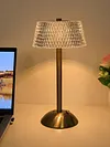 Crystal Table Lamp Cordless Desk Lamp Dimmable Sleeping Light for Restaurant Bar