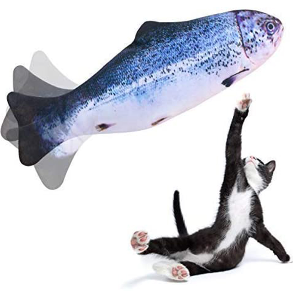 

Salmon- Electric Flippy Fish Cat Toy, 501 Original