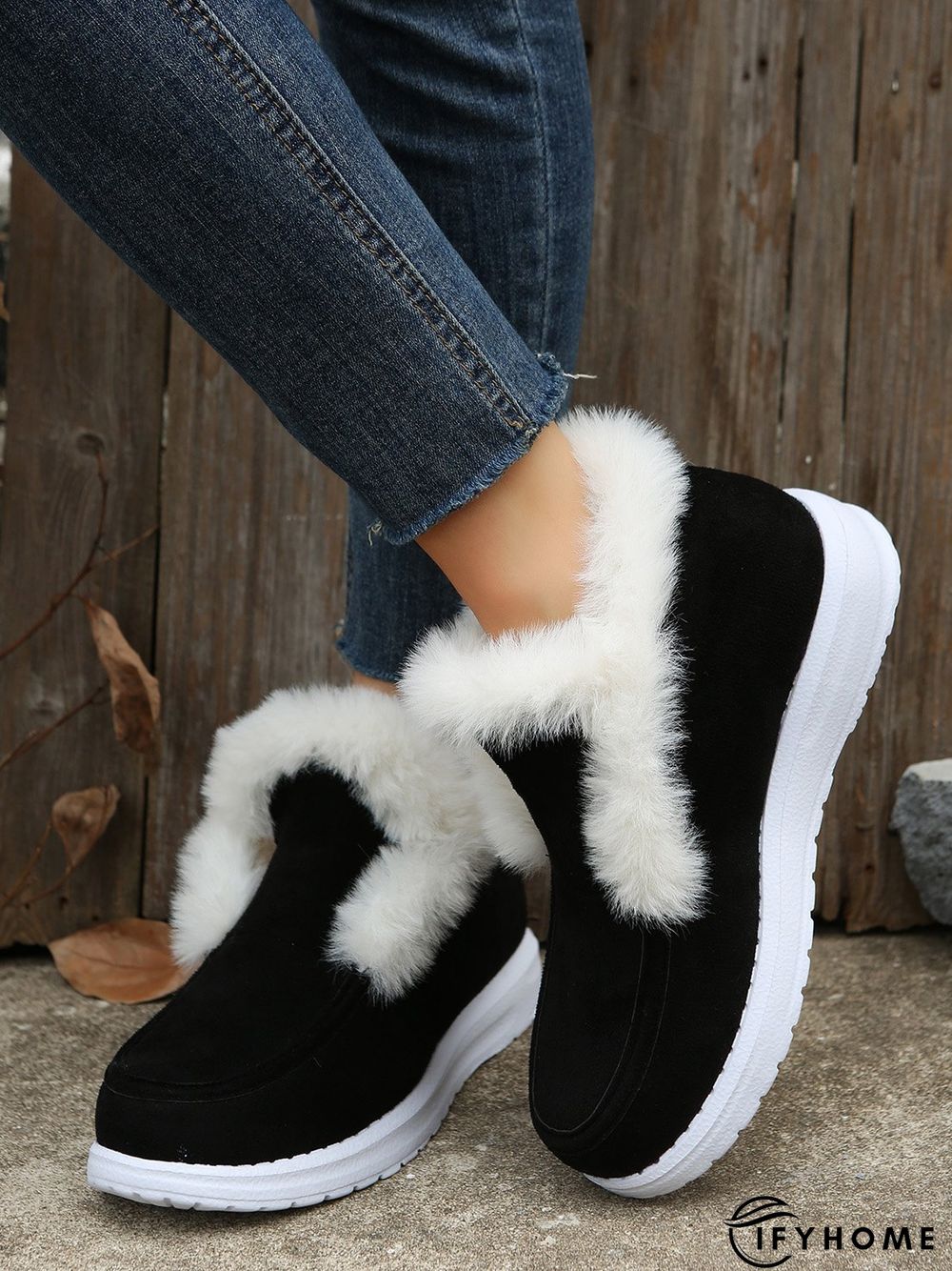 Split Joint Furry Boots | IFYHOME