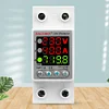 220V 40/63A Adjustable Over Under Voltage Protective Relay Din Rail Energy Meter