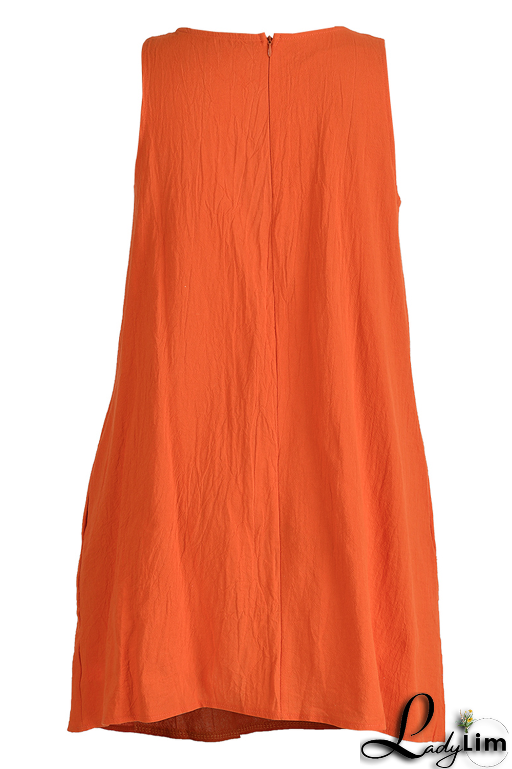 Yellow Casual Solid Patchwork O Neck Straight Dresses