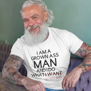 Pornhint NSFW I'm a Grown Ass Man Graphic Tee NSFW