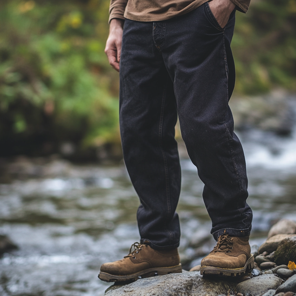  Men's Outdoor Adventure Hiking Boots with Durable Construction and Stylish Design-inspireuse