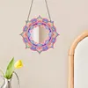 2pcs/set DIY Flowers Hanging Mirror Diamond Art Wall Door Decoration Kit