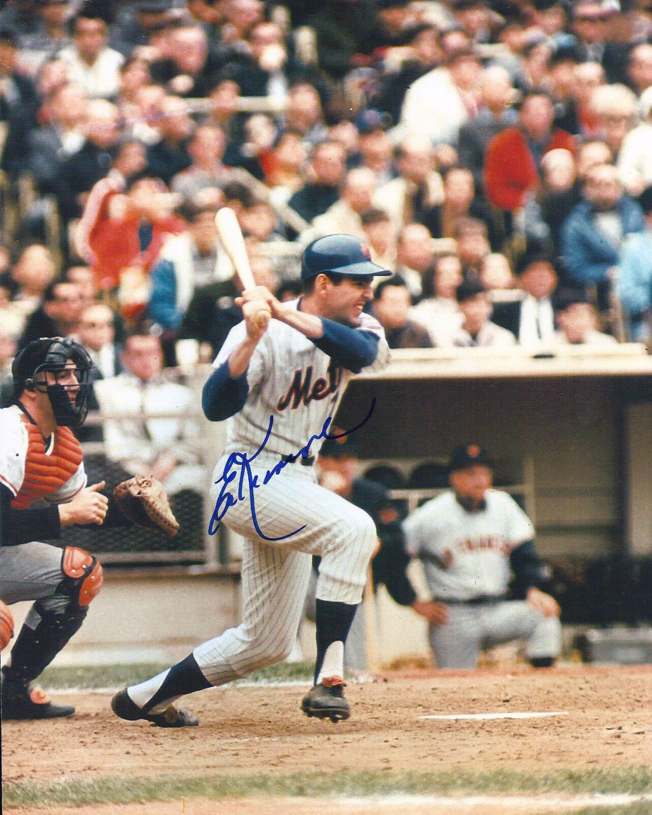 Signed 8x10 ED KRANEPOOL New York Mets Autographed Photo Poster painting - COA