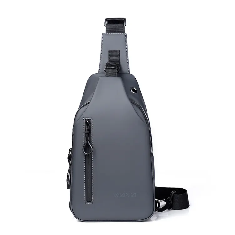 New Fashion Oxford Chest Bag Men's Crossbody Bags Waterproof Shoulder Bags with USB Charging Short Trip for Male Travel Pack bag