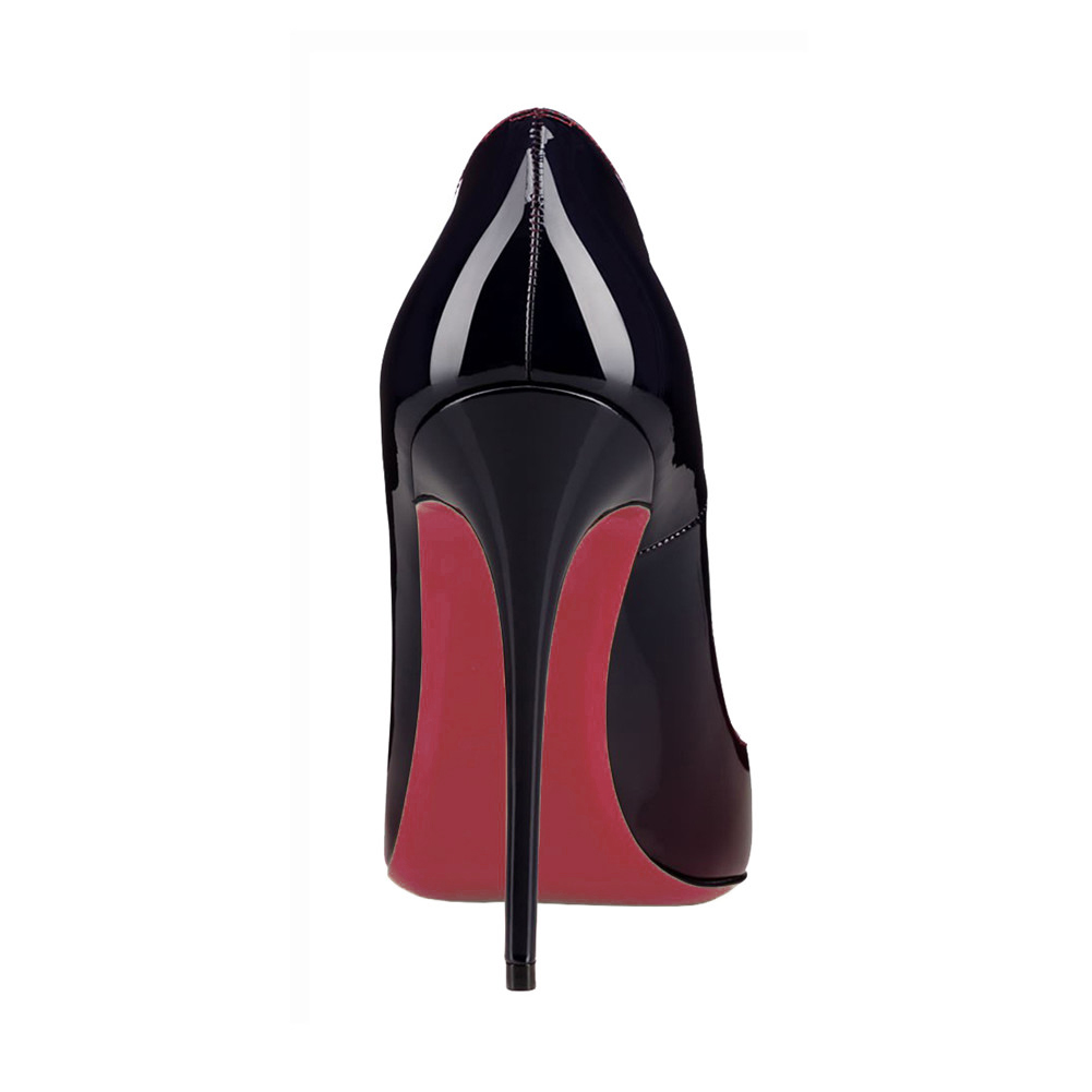 Red Bottom Gradient High Heels Fashion Pumps Gradient Patent Shoes-MERUMOTE