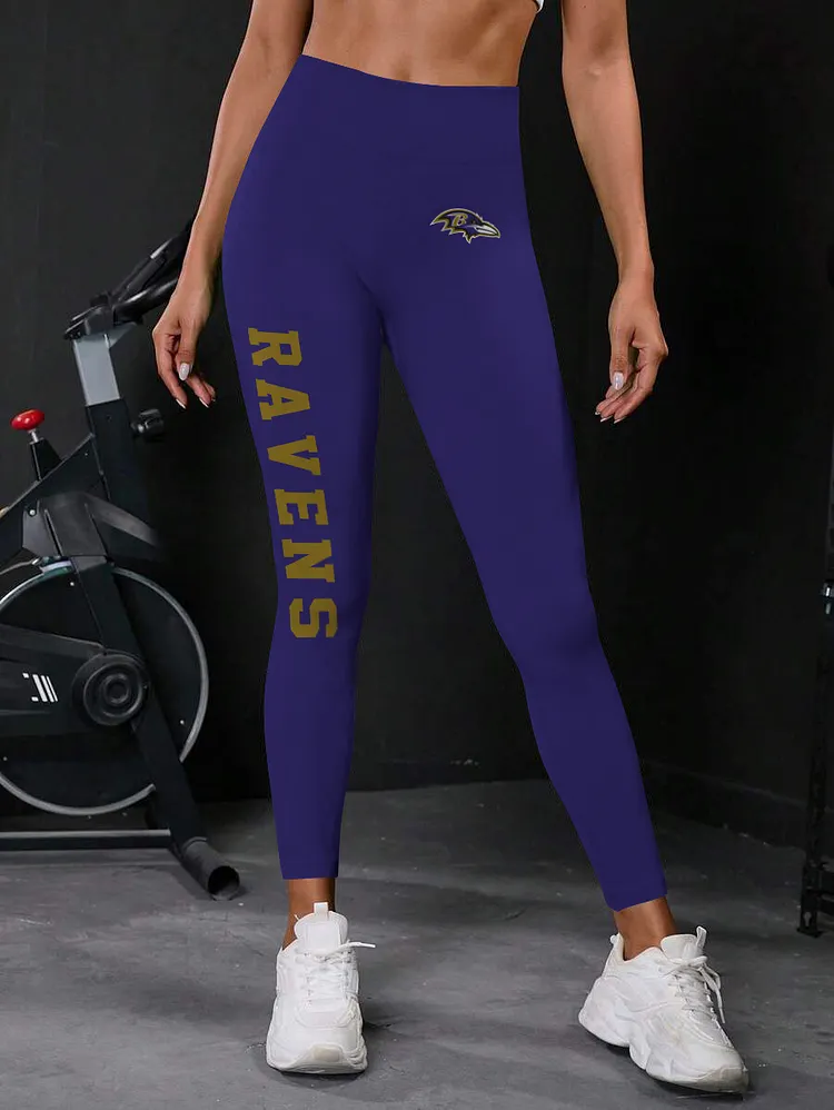 Baltimore Ravens High Waist Push Up Printed Leggings