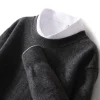 New Men's Round Neck Casual Business Knitted Cashmere Sweater
