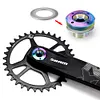 Titanium Alloy Crank Bolt Locking Screw W/ Bike Crank Arm Cap Fixing Crank Screw