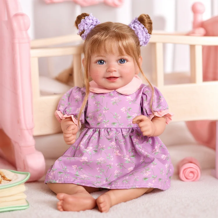 Babeside Smiling Reborn Baby Doreen 20''  Toddler Freckled Girl Building Lovely Memories