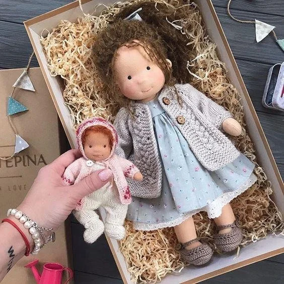🎁The Best Gift for Kids-Handmade Waldorf Doll👧 Free Shipping